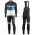 2016 Scott Team zwart-Blauw-wit Set Wielerkleding Wielershirt lange mouw+Lange fietsbroeken Bib 213653