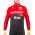 2017 Wilier Pro Team rood-zwart Wielerkleding Wielershirt lange mouw 213762