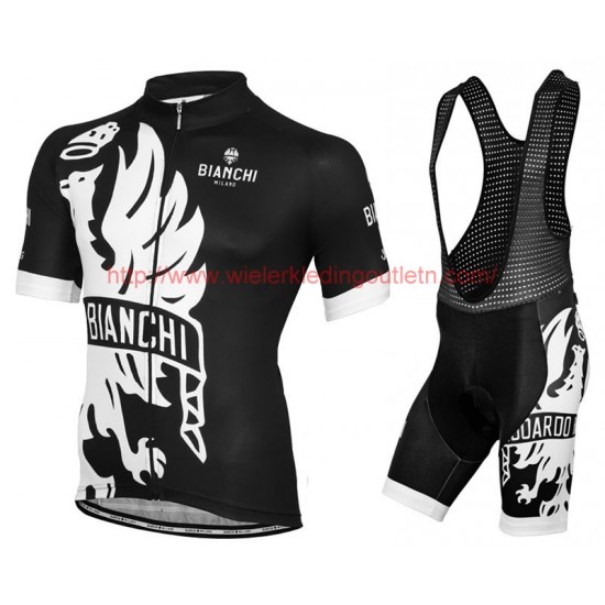 2016 Bianchi Milano Sorisole zwart-wit Wielerkleding Wielershirt Korte+Korte Fietsbroeken Bib 213527