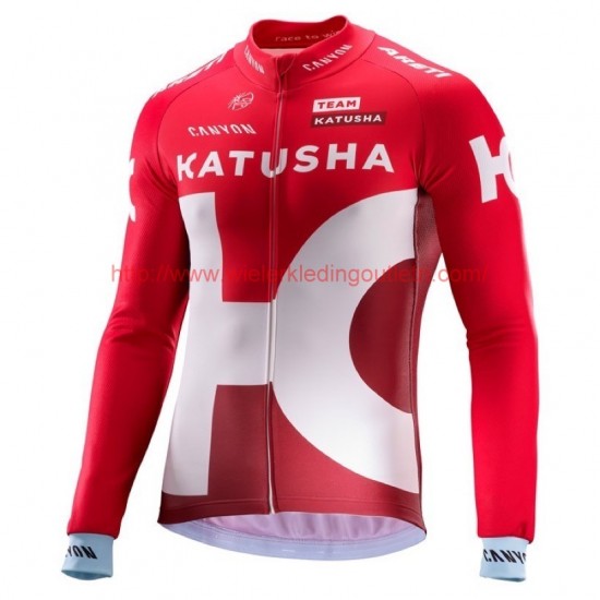 2016 Team Katusha Wielerkleding Wielershirt lange mouw 213597