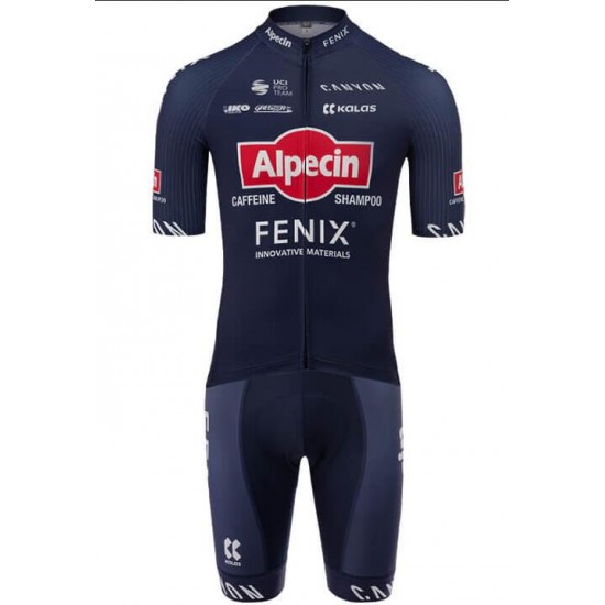 Alpecin Fenix 2020 Fietskleding Wielershirt Korte Mouw+Korte Fietsbroeken Bib HNFK3