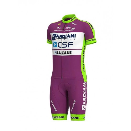 2020 BARDIANI CSF FAIZANE Fietskleding Wielershirt Korte Mouw+Korte Fietsbroeken Bib OJ2T9