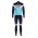 TEAM DE-ROSA SANTINI 2020 Fietskleding Set Wielershirts lange mouw+fietsbroek lang met blauw PC24S