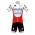 2020 DECEUNINCK QUICK-STEP TdF Fietskleding Wielershirt Korte Mouw+Korte Fietsbroeken Bib rouge Wit K5K9B