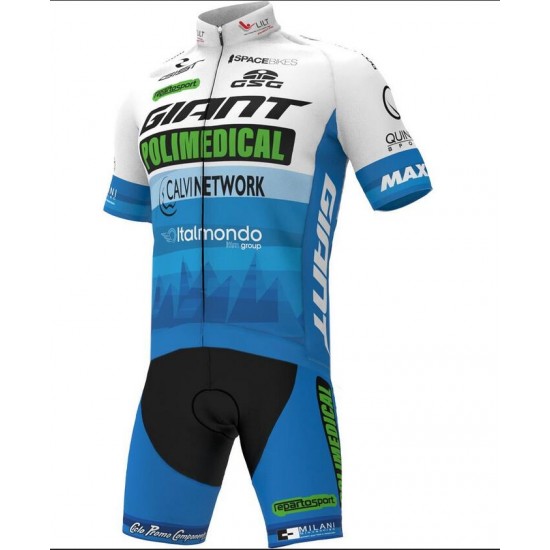 Team Giant Polimedical 2020 Fietskleding Wielershirt Korte Mouw+Korte Fietsbroeken Bib ZC3C6