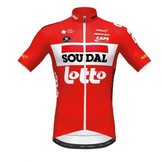 Lotto Soudal 2020 TdF Fietsshirt Korte Mouw rouge Wit HGL5Q