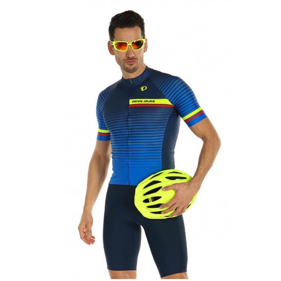 PEARL IZUMI Elite Pursuit LTD Fietskleding Wielershirt Korte Mouw+Korte Fietsbroeken Bib blauw 2IIJH