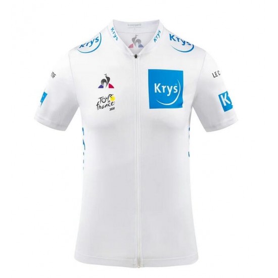 2020 Tour de France Fietsshirt Korte Mouw Wit L0SJJ