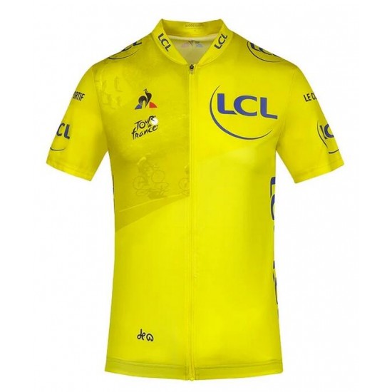 2020 Tour de France Fietsshirt Korte Mouw Geel OIDRY