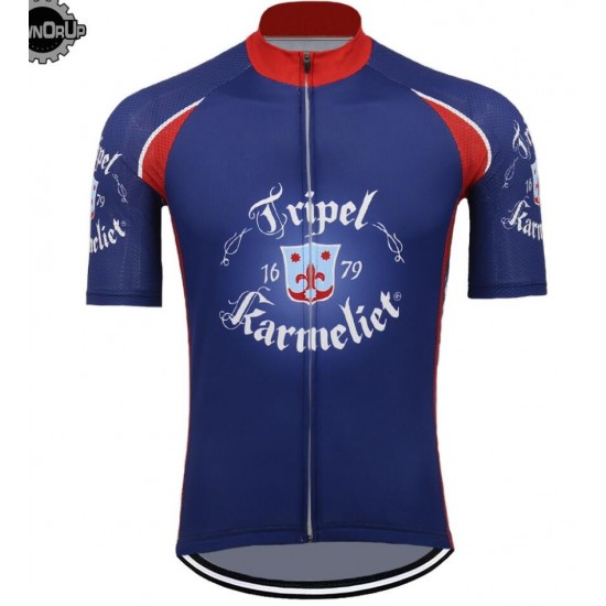 Tripel Karmeliet Fietsshirt Korte Mouw groen blauw AX74C