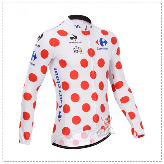 Tour de France le coq sportif 2014 Fietsshirt lange mouw polka-dot 1383