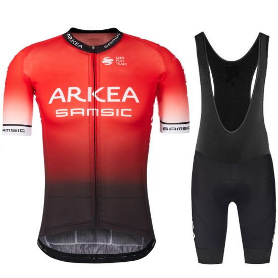 Arkea Samsic 2021 Fietskleding Fietsshirt Korte Mouw+Korte Fietsbroeken Bib 2021096