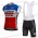 2018 Lotto Soudal blauw wit rood Wielerkleding Set Wielershirt Mouwloze+Fiets Koersbroek A2018910