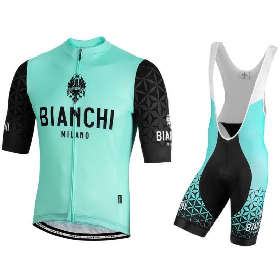 BIANCHI MILANO Pedaso Fietskleding Set Fietsshirt Korte Mouw+Korte fietsbroeken Bib 190224079