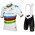 MOVISTAR TEAM World Champion 2019 Fietskleding Set Fietsshirt Korte Mouw+Korte fietsbroeken Bib 19040746