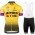 TEAM Jumbo-Visma 2019 Fietskleding Set Fietsshirt Korte Mouw+Korte fietsbroeken Bib 19040752