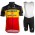 Deceuninck-Quick Step Belgian Champion 2019 Fietskleding Set Fietsshirt Korte Mouw+Korte fietsbroeken Bib 19040769