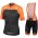 Peter Sagan LOGO Team 2019 Line orange Fietskleding Set Fietsshirt Korte Mouw+Korte fietsbroeken Bib 19040778