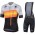 Team Sagan Stars 2019 gray Fietskleding Set Fietsshirt Korte Mouw+Korte fietsbroeken Bib 19040784