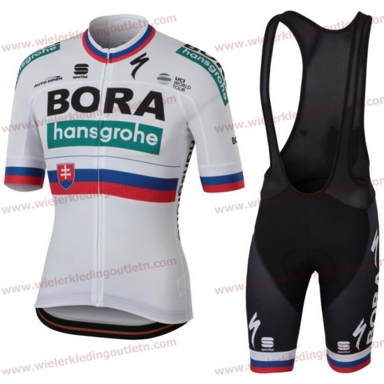 BORA-hansgrohe Slovak champion 2018 Wielerkleding Set Wielershirt Korte Mouw+Fiets Koersbroek 1119w