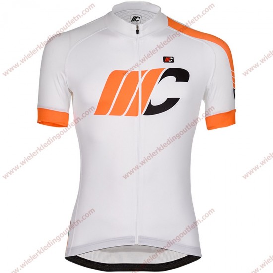 Cipollini Easy Wit oranje Wielershirt korte mouw 18C10279