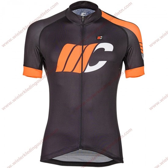 Cipollini Easy Zwart oranje Wielershirt korte mouw 18C10285