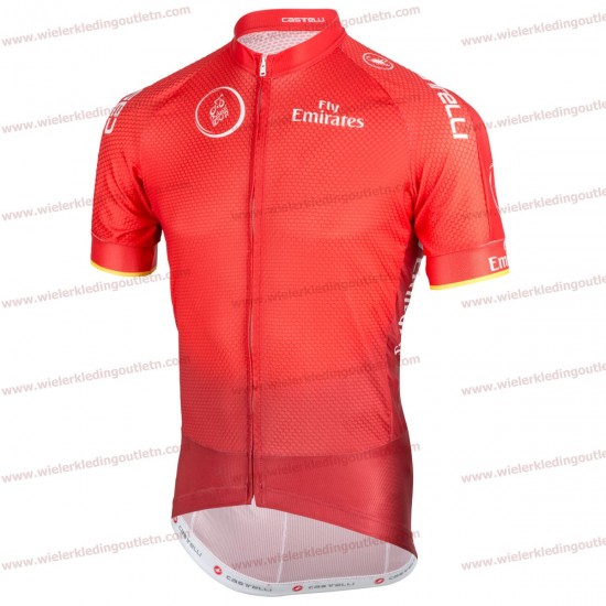 Dubai Tour 2018 rood Wielershirt korte mouwen A2019382