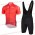 2018 Dubai Tour rood Wielerkleding Set Wielershirt Korte Mouw+Fiets Koersbroek A2019378