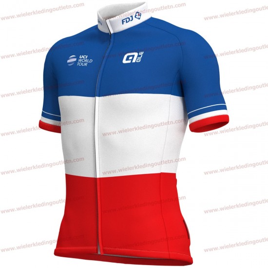 Groupama Fdj French Champion 2018 Wielershirt korte mouwen 18A0097