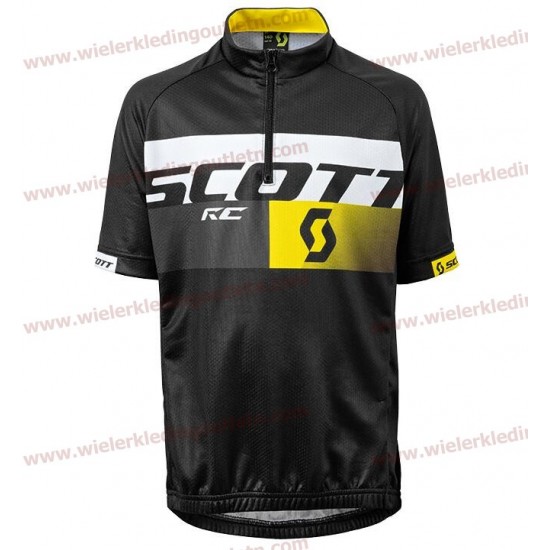 Scott RC zwart Kinderen Wielershirt korte mouwen 18A0135