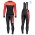 2019 Scott-RC PRO zwart-rood winterset Wielerkleding Set Wielershirts lange mouw+fietsbroek lang met zeem x6MCy