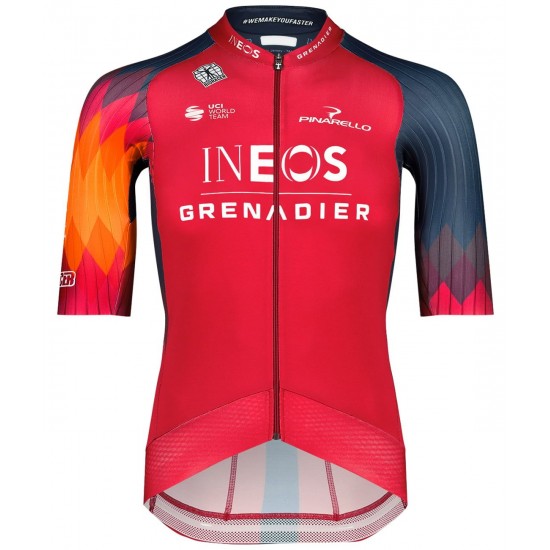 INEOS GRENADIERS 2023 EPIC RACE wielershirt met korte mouwen (lange ritssluiting) professioneel wielerteam