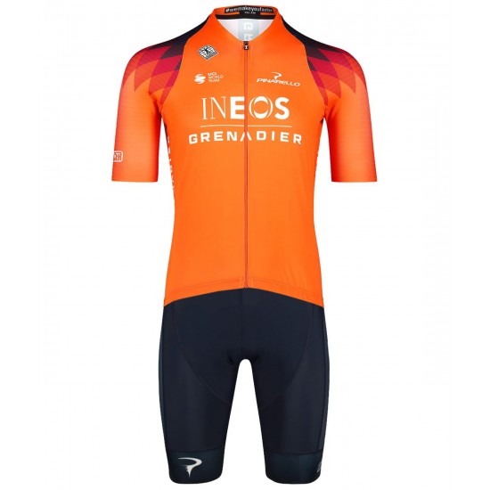 INEOS GRENADIERS 2023 trainingseditie set (ICON fietstrui+ICON koersbroek) professionele wielerploeg