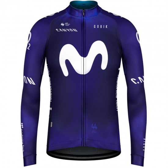 MOVISTAR 2023 wielershirt met lange mouwen professioneel wielerteam